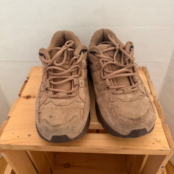 Vionic Size 11 Brown Suede Leather Low Top Performance Comfort Walking Shoes - Picture 2 of 16